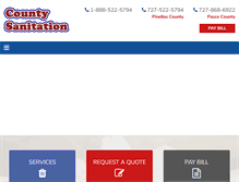 Tablet Screenshot of countysanitationservice.com